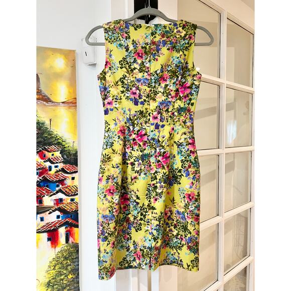 Hobbs London Floral Sheath Dress Women’s Small – Sleeveless Work Party Dress - Picture 7 of 7